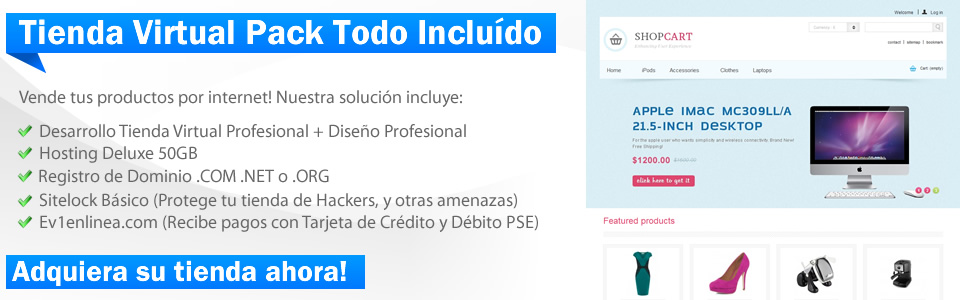 Tiendas Virtuales Banner